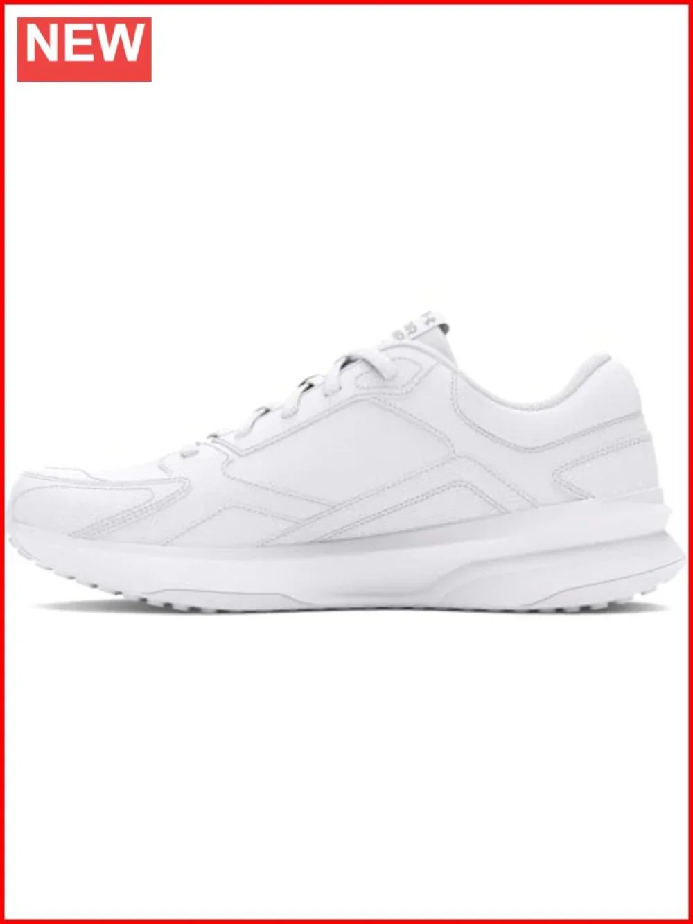 Leather Lace-Up Athletic Sneakers Running Shoes